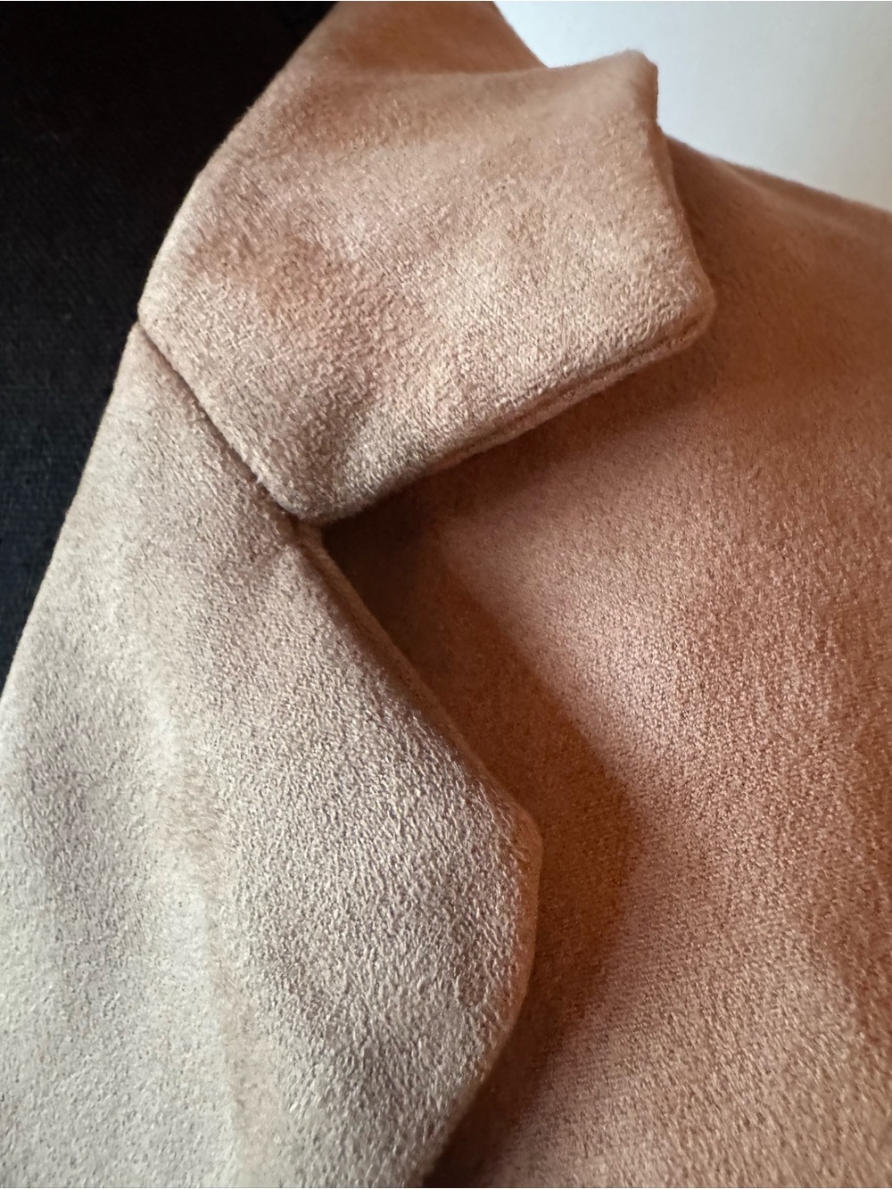 Sincerly Jules Suede One-Button Blazer in Light Brown - Picture 8 of 10
